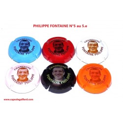 SERIE DE 6 CAPSULES DE CHAMPAGNE - PHILIPPE FONTAINE N°5 au 5.e