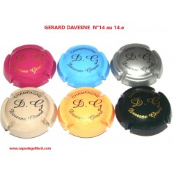 SERIE DE 6 CAPSULES DE CHAMPAGNE - GERARD DAVESNE N°14 au 14.e