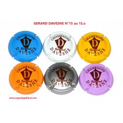 SERIE DE 6 CAPSULES DE CHAMPAGNE - GERARD DAVESNE N°15 au 15.e