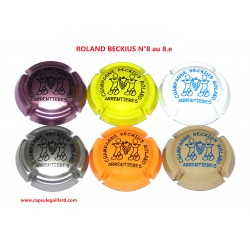 SERIE DE 6 CAPSULES DE CHAMPAGNE - BECKIUS ROLAND  N°8 au 8.e