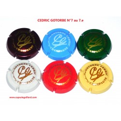 SERIE DE 6 CAPSULES DE CHAMPAGNE - CEDRIC GOTORBE  N°7 au 7.e