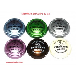 SERIE DE 6 CAPSULES DE CHAMPAGNE - STEPHANE BRICE N°5 au 5.e