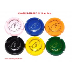 SERIE DE 6 CAPSULES DE CHAMPAGNE - CHARLES GERARD N°14 au 14.e
