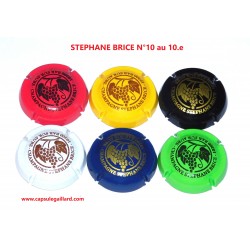SERIE DE 6 CAPSULES DE CHAMPAGNE -STEPHANE BRICE  N°10 au 10.e