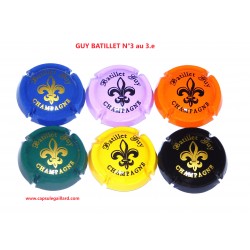 SERIE DE 6 CAPSULES DE CHAMPAGNE - GUY BATILLET  N°3 au 3.e
