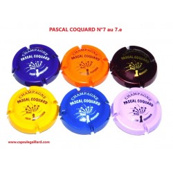 SERIE DE 6 CAPSULES DE CHAMPAGNE - PASCAL COQUARD N°7 au 7.e