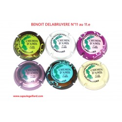 SERIE DE 6 CAPSULES DE CHAMPAGNE - BENOIT DELABRUYERE N°11 au 11.e
