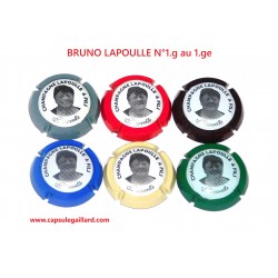 SERIE DE 6 CAPSULES DE CHAMPAGNE - BRUNO LAPOULLE  N°1.g au 1.ge