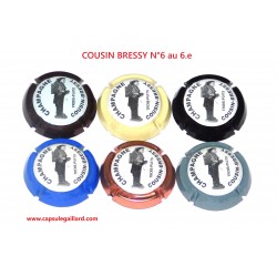 SERIE DE 6 CAPSULES DE CHAMPAGNE - COUSIN BRESSY  N°6 au 6.e