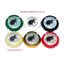 SERIE DE 6 CAPSULES DE CHAMPAGNE - GERARD DAVESNE N°4 au 4.e