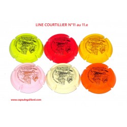 SERIE DE 6 CAPSULES DE CHAMPAGNE - LINE COURTILLIER N°11 au 11.e