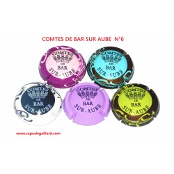 SERIE DE 5 CAPSULES DE CHAMPAGNE - COMTE SUR BAR SUR AUBE N°6