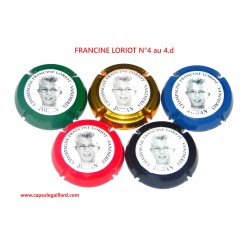 SERIE DE 5 CAPSULES DE CHAMPAGNE - FRANCINE LORIOT N°4 au 4.d