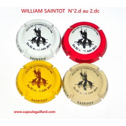 SERIE DE 4 CAPSULES DE CHAMPAGNE - WILLIAM SAINTOT N°2.d au 2.dc