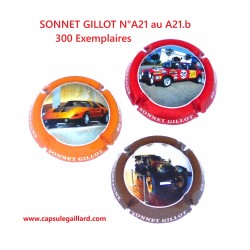 SERIE DE 3 CAPSULES DE CHAMPAGNE - SONNET GILLOT N°A21 - 300 Ex
