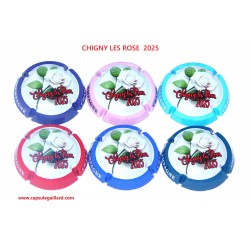 NEWS -SERIE DE 6 CAPSULES DE CHAMPAGNE - CHIGNY LES ROSES