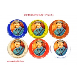 Série de 6 Capsules de champagne DIDIER BLANCHARD  N°1 au 1.e