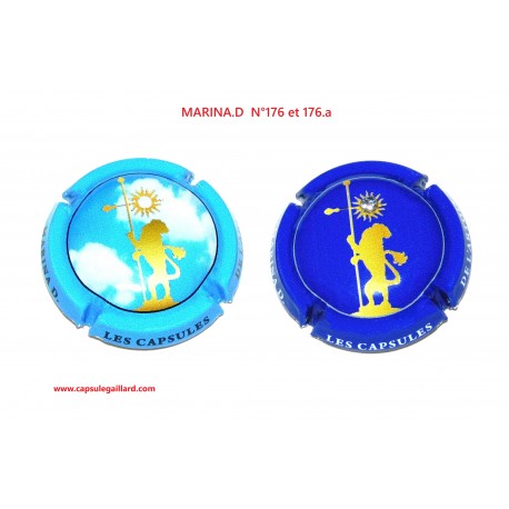 2 Capsules de champagne MARINA.D N°176 au 176.a