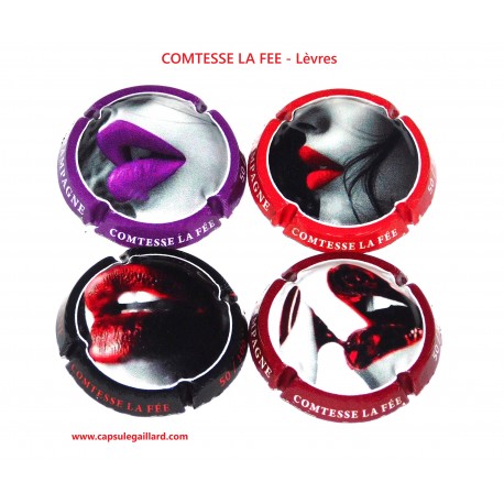 NEWS - SERIE DE 4 CAPSULES DE CHAMPAGNE - COMTESSE LA FEE (100 Exemplaires)