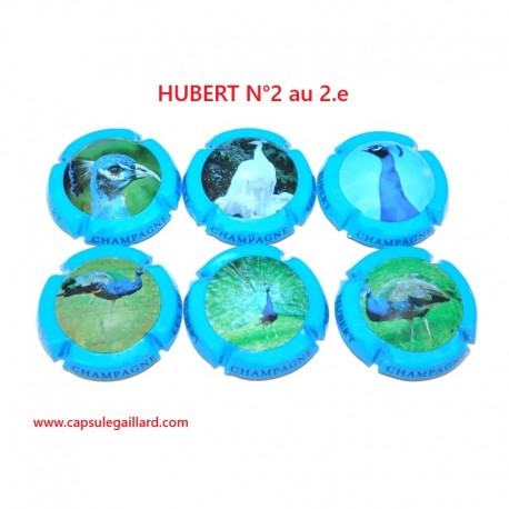 Série de 6 Capsules de champagne  - HUBERT N°3 au 3.e