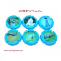 Série de 6 Capsules de champagne  - HUBERT N°2 au 2.e