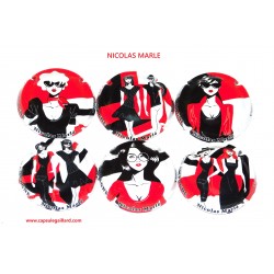 SERIE DE 6 CAPSULES DE CHAMPAGNE - NICOLAS MARLE
