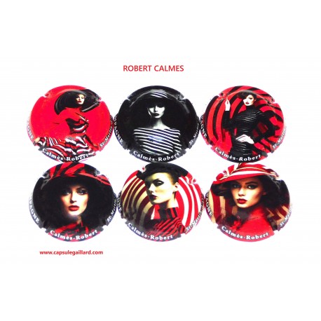 SERIE DE 6 CAPSULES DE CHAMPAGNE - ROBERT CALMES
