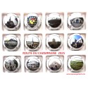 SERIE DE 12 CAPSULES DE CHAMPAGNE - ROUTE DU CHAMPAGNE 2025 N°A1 au A1.k