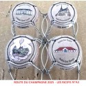 SERIE DE 4 CAPSULES DE CHAMPAGNE - ROUTE DU CHAMPAGNE 2025 N°A3 au A3.c