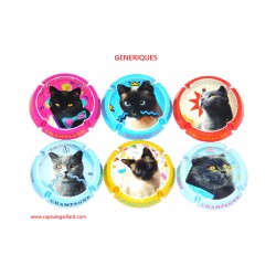NEWS - SERIE DE 6 CAPSULES DE CHAMPAGNE - GENERIQUES