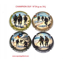 SERIE DE 4 CAPSULES DE CHAMPAGNE - CHAMPION OUY N°34.g au 34.j