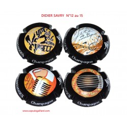 SERIE DE 4 CAPSULES DE CHAMPAGNE DIDIER SAVRY N°8 au 8.g