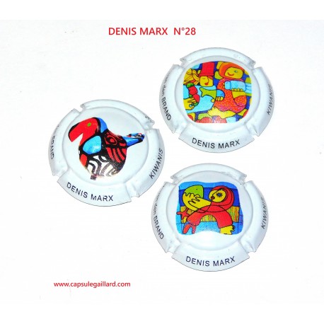 3 CAPSULES DE CHAMPAGNE DENIS MARX N°28 - 28.a et 28.d