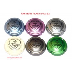 SERIE DE 6 CAPSULES DE CHAMPAGNE - JEAN PIERRE PICARD N°9 au 9.e