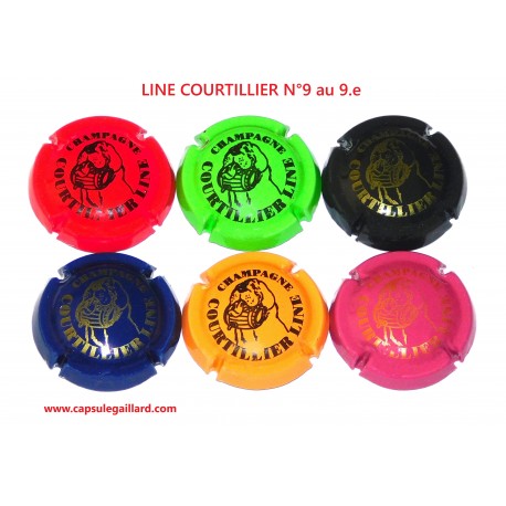SERIE DE 6 CAPSULES DE CHAMPAGNE - LINE COURTILLIER N°9 au 9.e