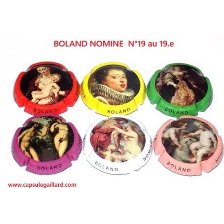 SERIE DE 6 CAPSULES DE CHAMPAGNE - BOLAND NOPMINE