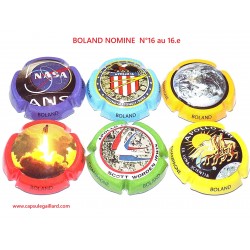SERIE DE 6 CAPSULES DE CHAMPAGNE - BOLAND NOMINE  "Apollo"