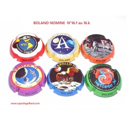 SERIE DE 6 CAPSULES DE CHAMPAGNE - BOLAND NOMINE "Apollo"