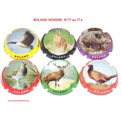 SERIE DE 6 CAPSULES DE CHAMPAGNE - BOLAND NOMINE (Chasse)