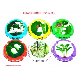 SERIE DE 6 CAPSULES DE CHAMPAGNE - BOLAND NOMINE  (Muguet)