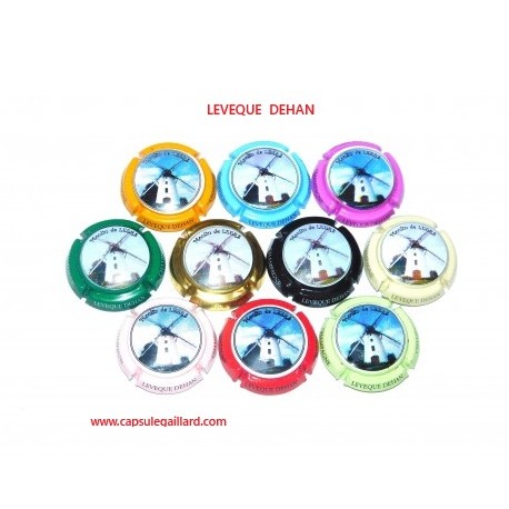 SERIE DE 10 CAPSULES DE CHAMPAGNE - LEVEQUE DEHAN
