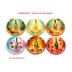NEWS - Série de 6 Capsules de champagne - GENERIQUES (Arômes du Champagne)