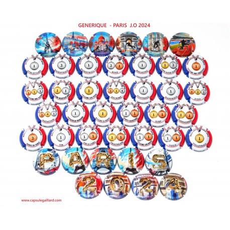 42 CAPSULES DE CHAMPAGNE -  J.O  PARIS 2024