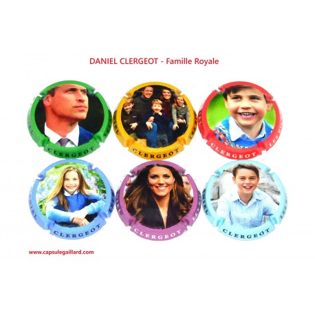 SERIE DE 6 CAPSULES DE CHAMPAGNE - DANIEL CLERGEOT - Famille Royale