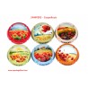 SERIE DE 6 CAPSULES DE CHAMPAGNE - SAMPERS - Coquelicots