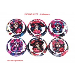 SERIE DE 6 CAPSULES DE CHAMPAGNE - EUGENE RIVOT (Halloween)