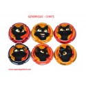 SERIE DE 6 CAPSULES DE CHAMPAGNE - GENERIQUE - Chats