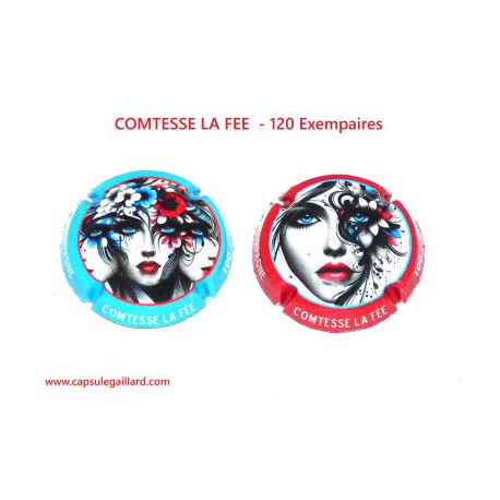2 CAPSULES DE CHAMPAGNE - COMTESSE LA FEE - 120 Exemplaires