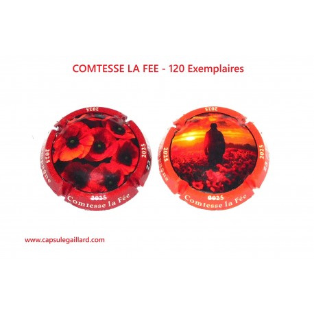 2 CAPSULES DE CHAMPAGNE - COMTESSE LA FEE - 120 Exemplaires
