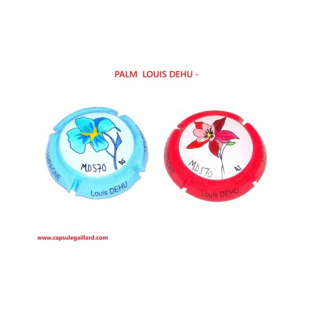 2 CAPSULES DE CHAMPAGNE PALM - LOUIS DEHU - 160 Exemplaires